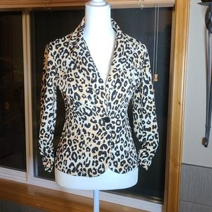 No Boundaries Leopard print XS blazer